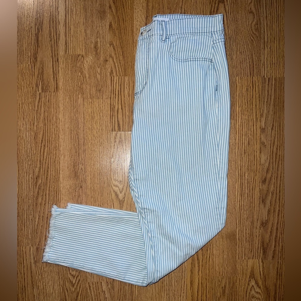 LOFT Striped Jeans